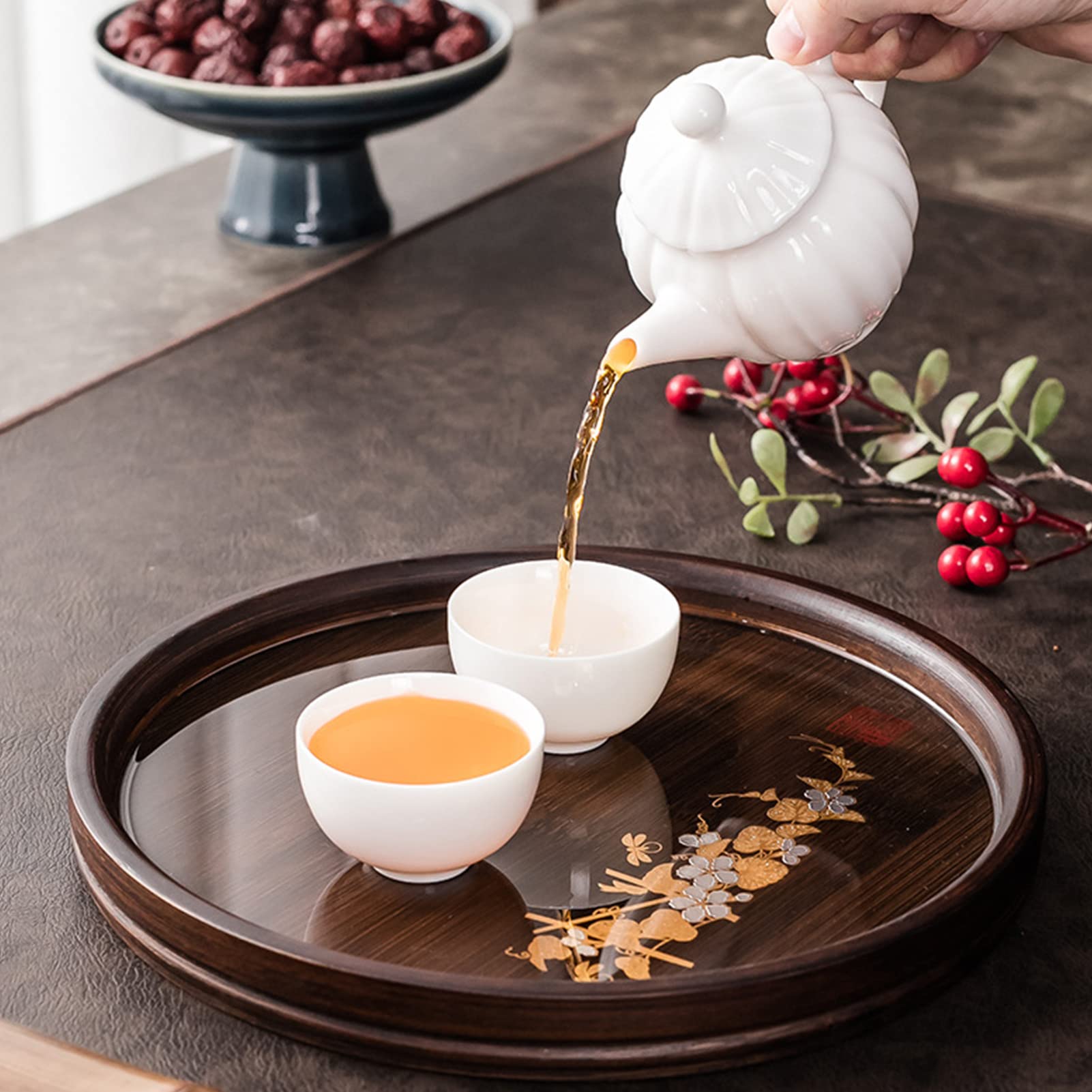Amazon.com: Fishawk Bamboo Table Tray, Chinese Gongfu Tea Cup